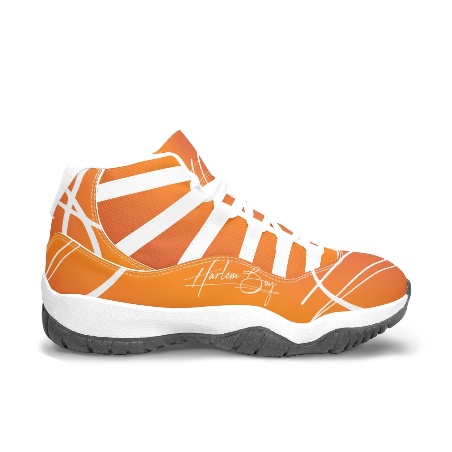 Harlem Boy "Tribe" Basketball - Mandarin w/Black or White Trim (Men's)