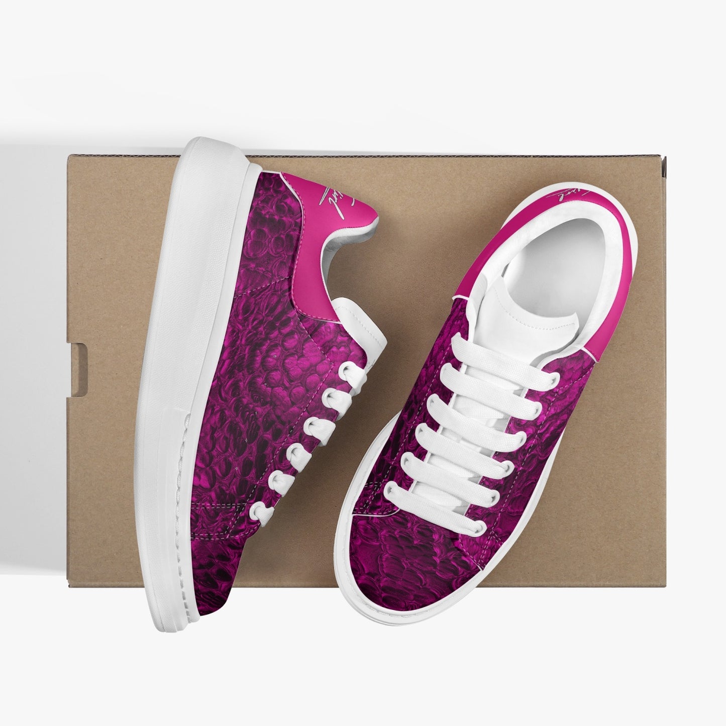 HBC - Harlem Girl Sankofa - Crocodile Print - Fuchsia - Womens