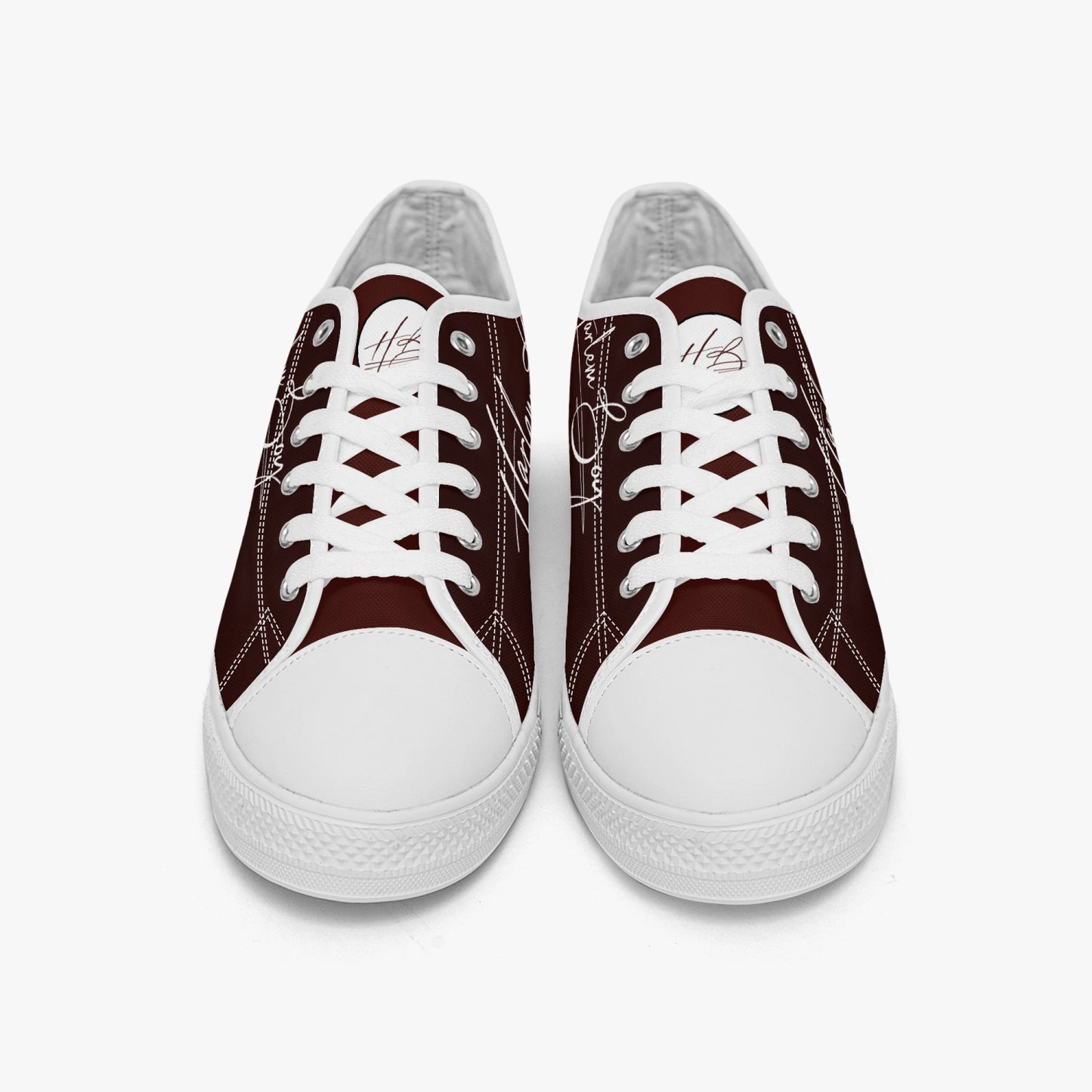 HB Harlem Boy "Lenox Ave" Classic Low Tops - Burnished Mahogany - Men (Black or White Sole)