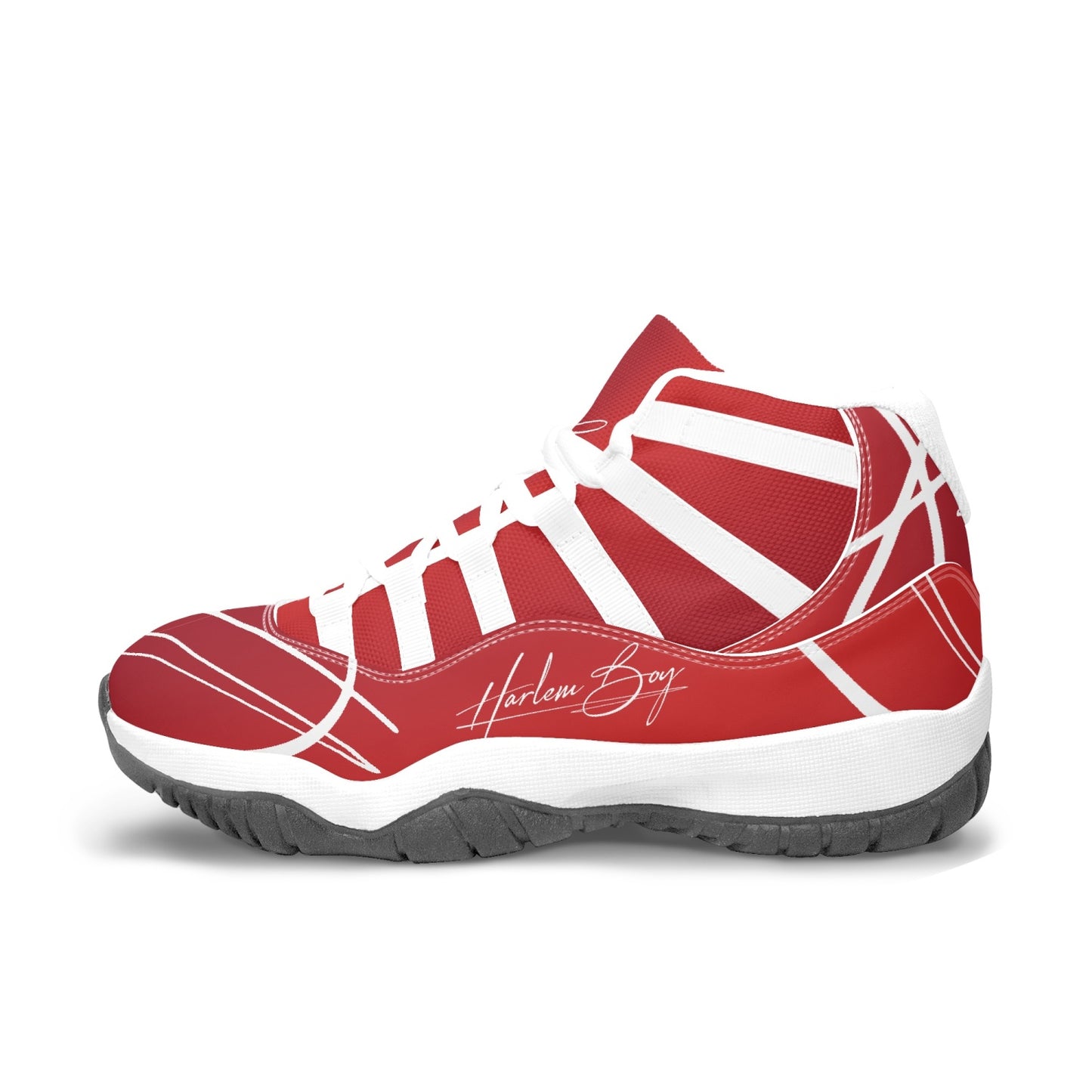 Harlem Boy "Tribe" Basketball - Ruby w/Black or White Trim (Men's)