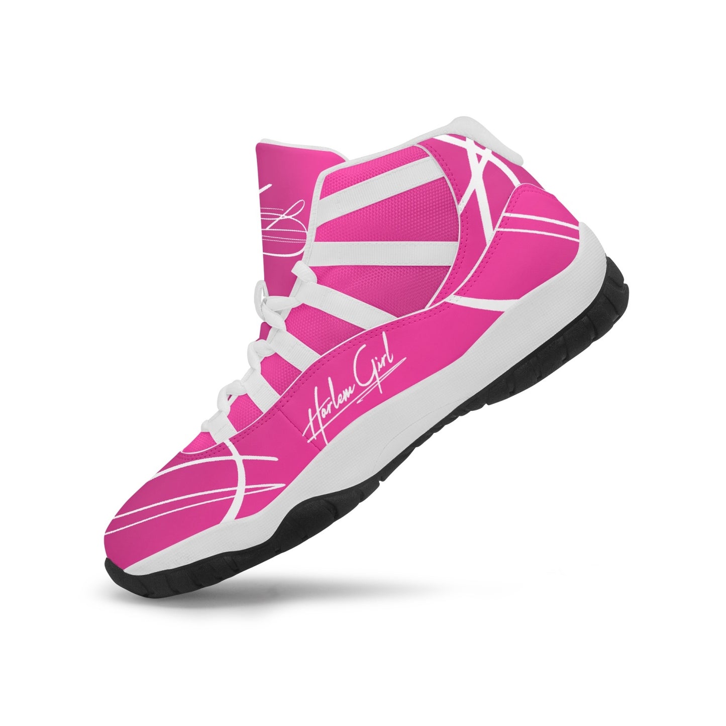 Harlem Girl "Tribe" Basketball - Fuchsia w/Black or White Trim (Women's)