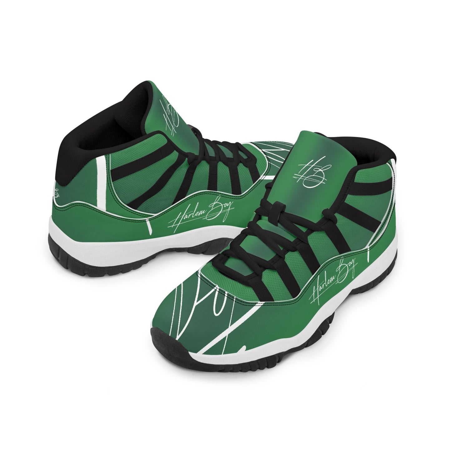 Harlem Boy "Tribe" Basketball - Emerald w/Black or White Trim (Men's)