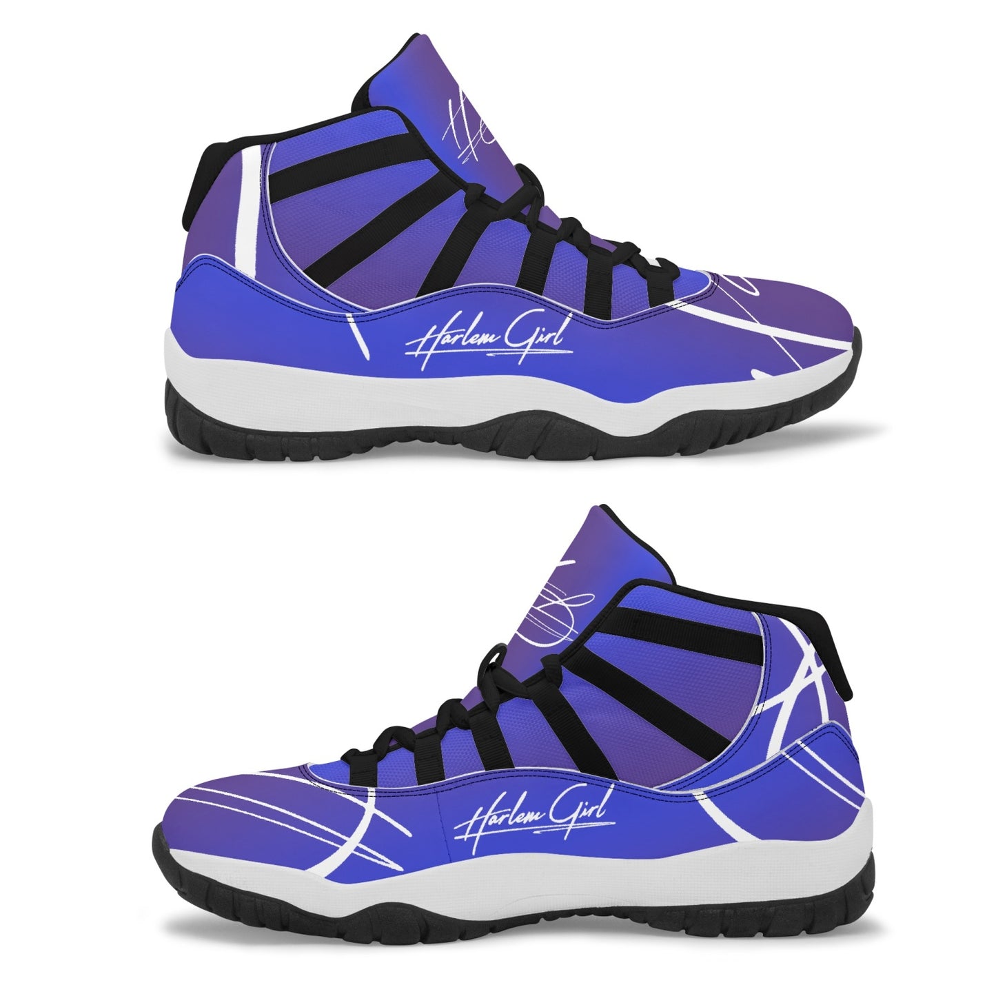 Harlem Girl "Tribe" Basketball - Sapphire w/Black or White Trim (Women's)