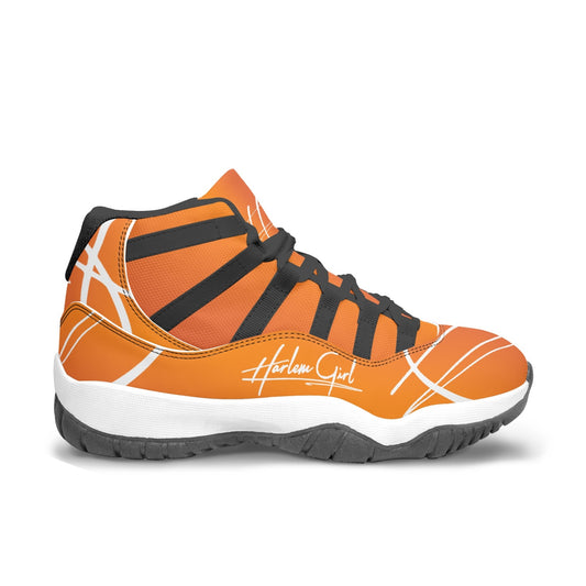 Harlem Girl "Tribe" Basketball - Mandarin w/Black or White Trim (Women's)