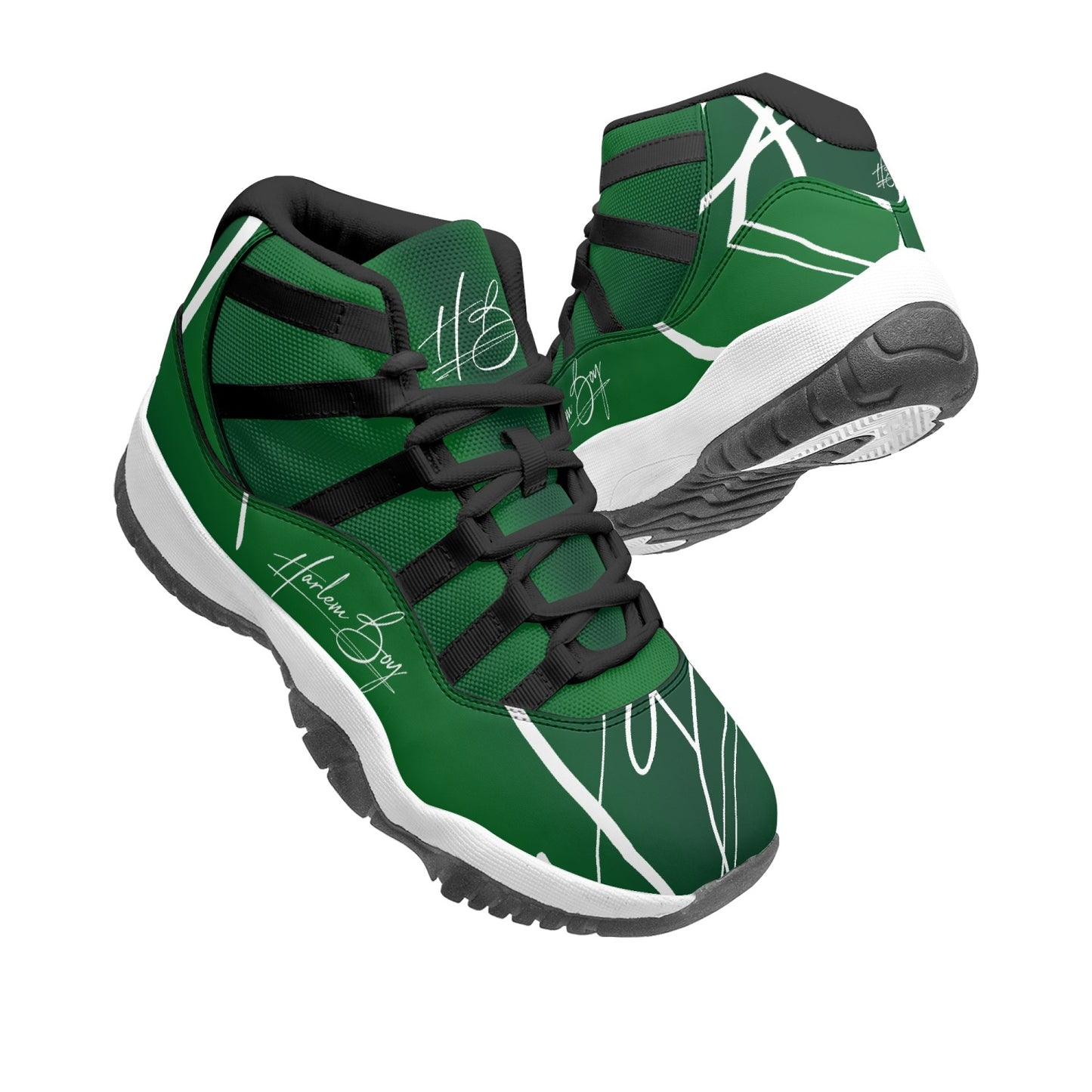 Harlem Boy "Tribe" Basketball - Emerald w/Black or White Trim (Men's)