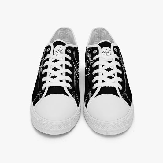 HB Harlem Boy "Lenox Ave" Classic Low Tops - Onyx - Men (Black or White Sole)