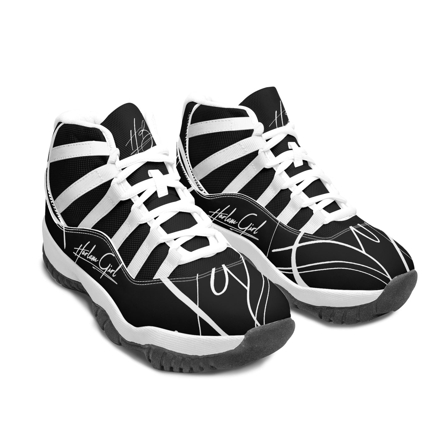 Harlem Girl "Tribe" Basketball - Onyx w/Black or White Trim (Women's)
