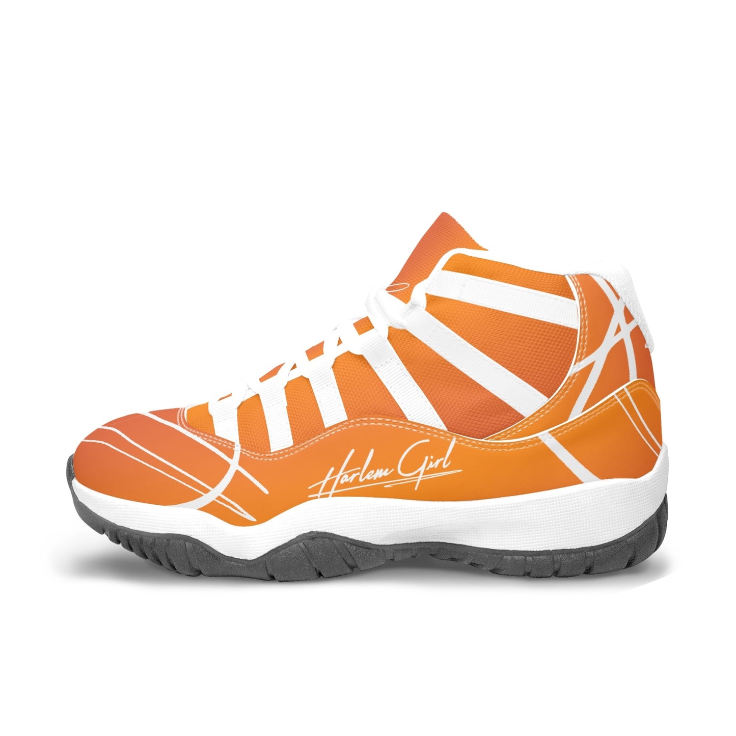 Harlem Girl "Tribe" Basketball - Mandarin w/Black or White Trim (Women's)