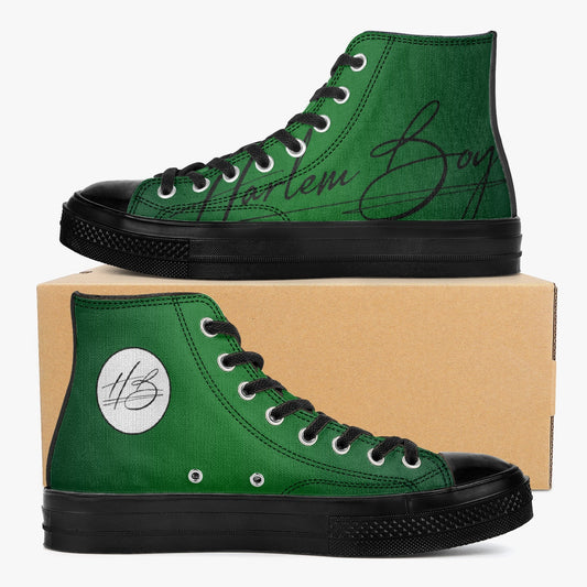 Harlem Boy "Coolee High" Tops Men - Emerald - Black Sole