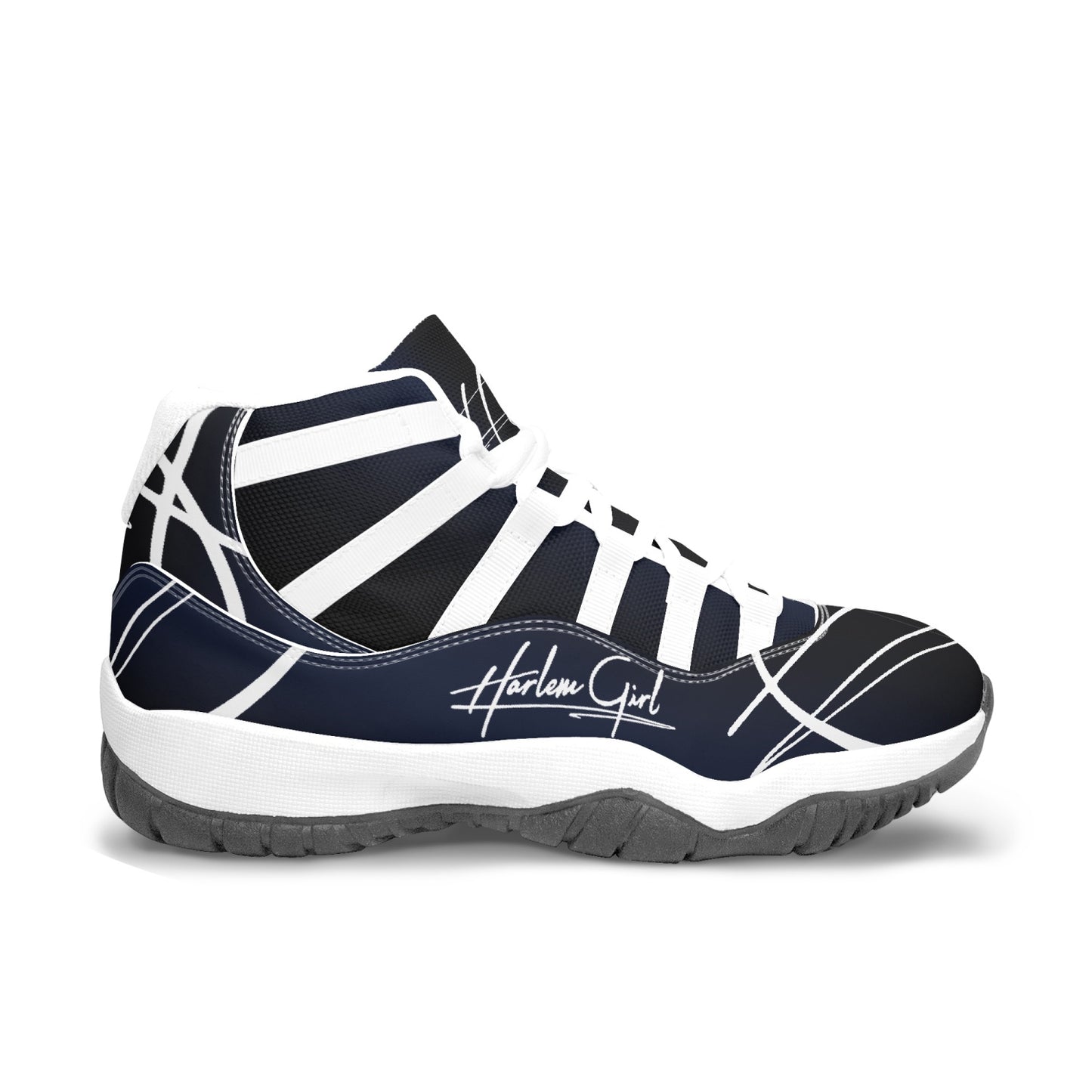 Harlem Girl "Tribe" Basketball - BluBlack Onyx w/Black or White Trim (Women's)