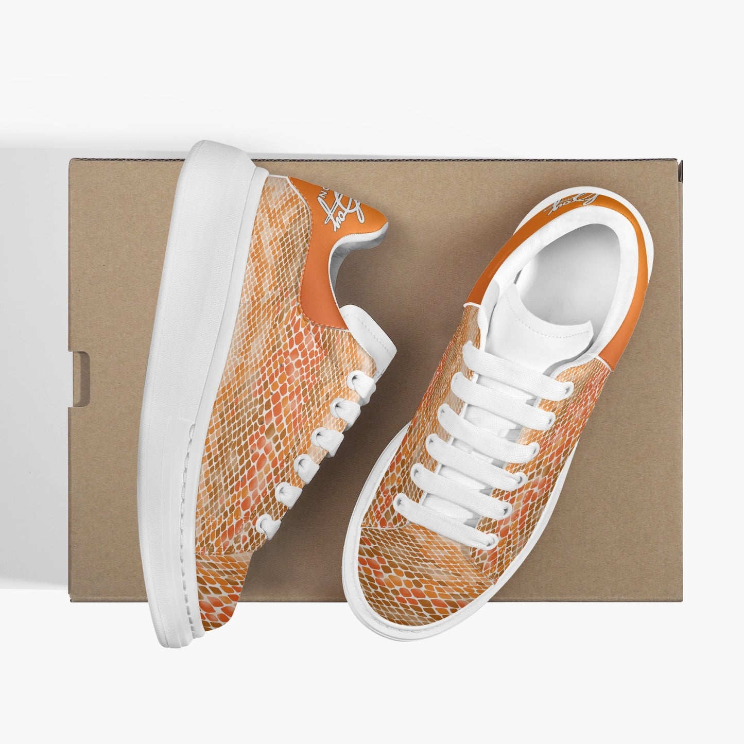 Harlem Boy Sankofa - Snakeskin Print - Mandarin - Mens