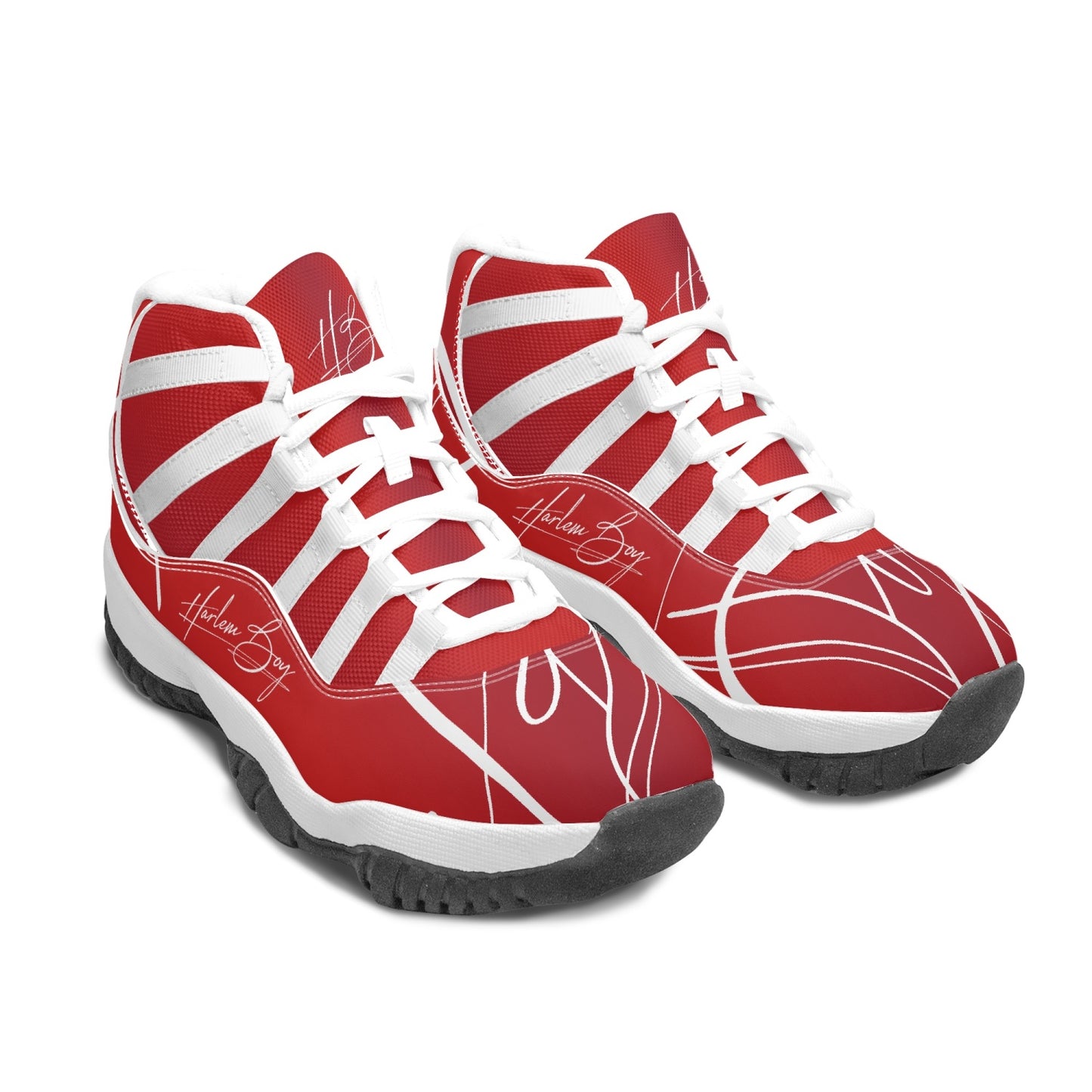 Harlem Boy "Tribe" Basketball - Ruby w/Black or White Trim (Men's)
