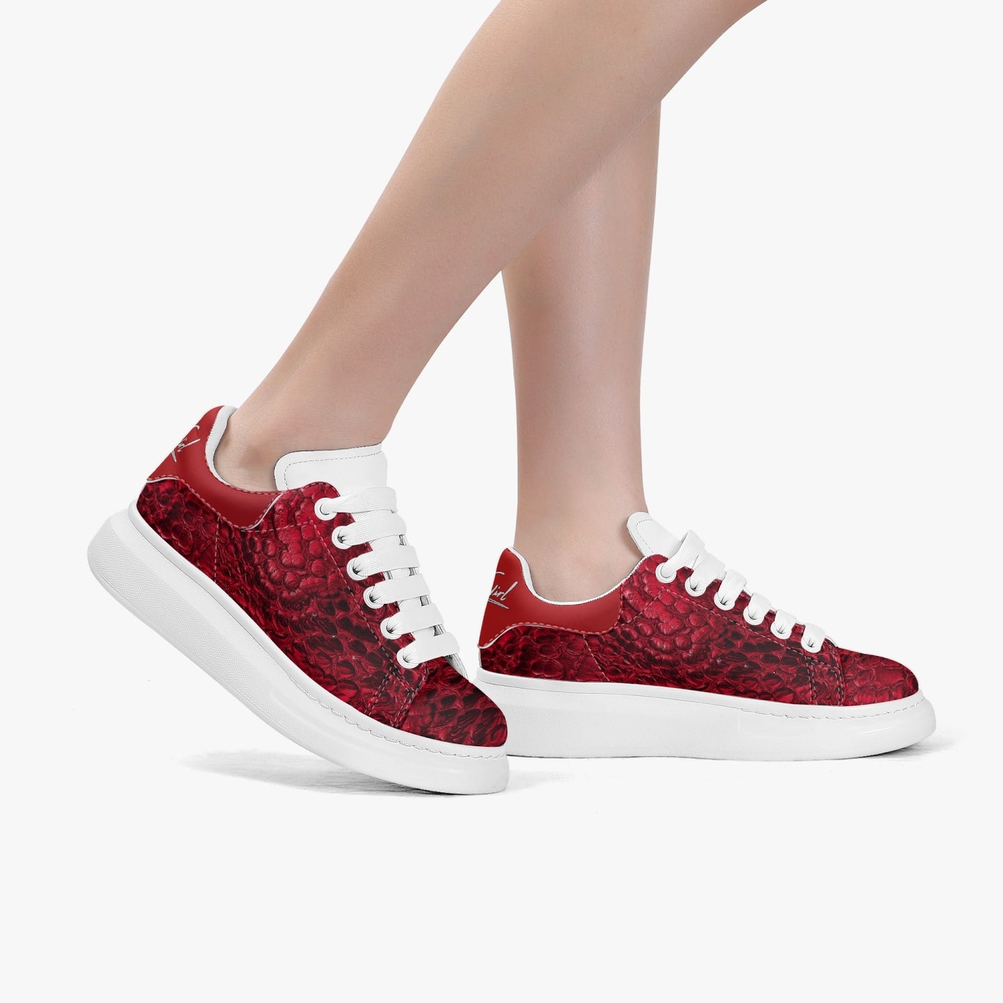 HBC - Harlem Girl Sankofa - Crocodile Print - Ruby - Womens