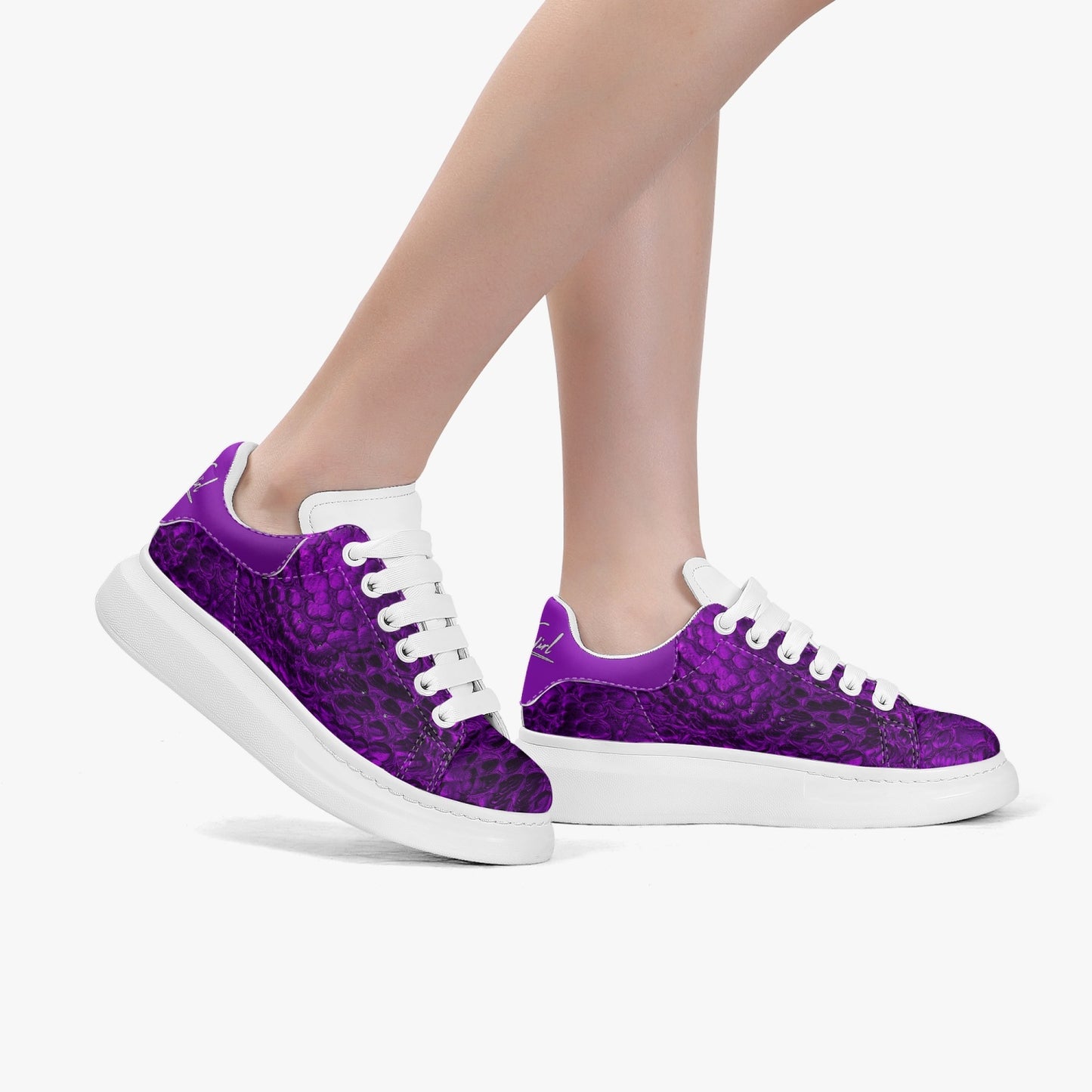 HBC - Harlem Girl Sankofa - Crocodile Print - Amethyst - Womens