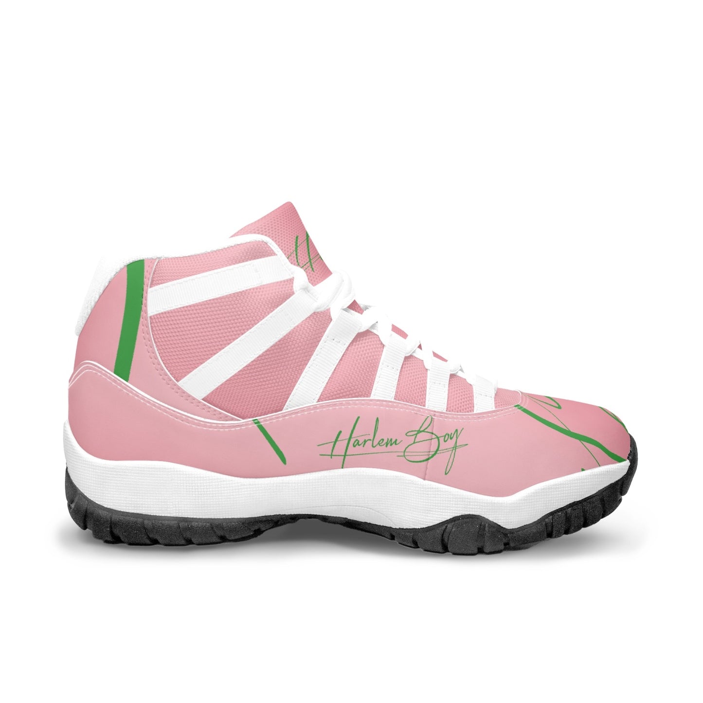 Harlem Boy "Tribe" Basketball - Pink and Green w/ White Trim (Women's)