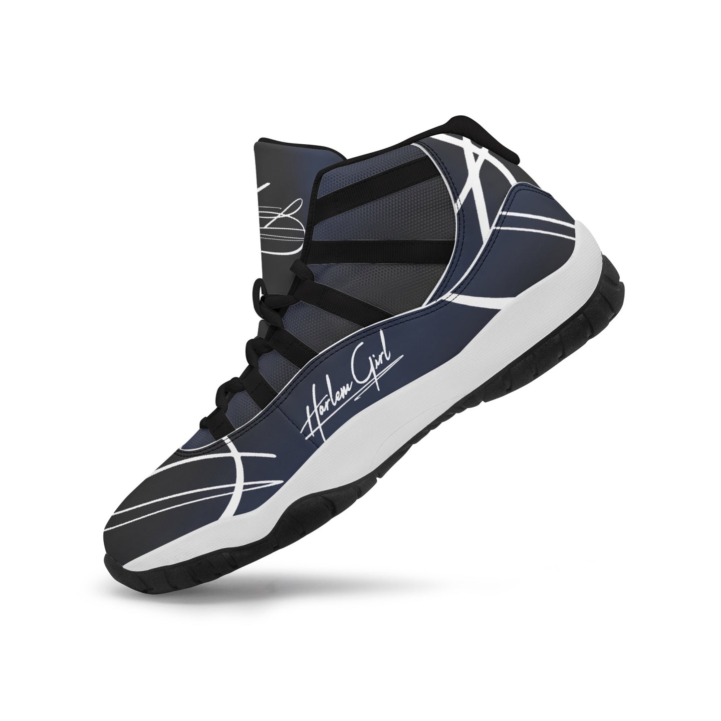 Harlem Girl "Tribe" Basketball - BluBlack Onyx w/Black or White Trim (Women's)