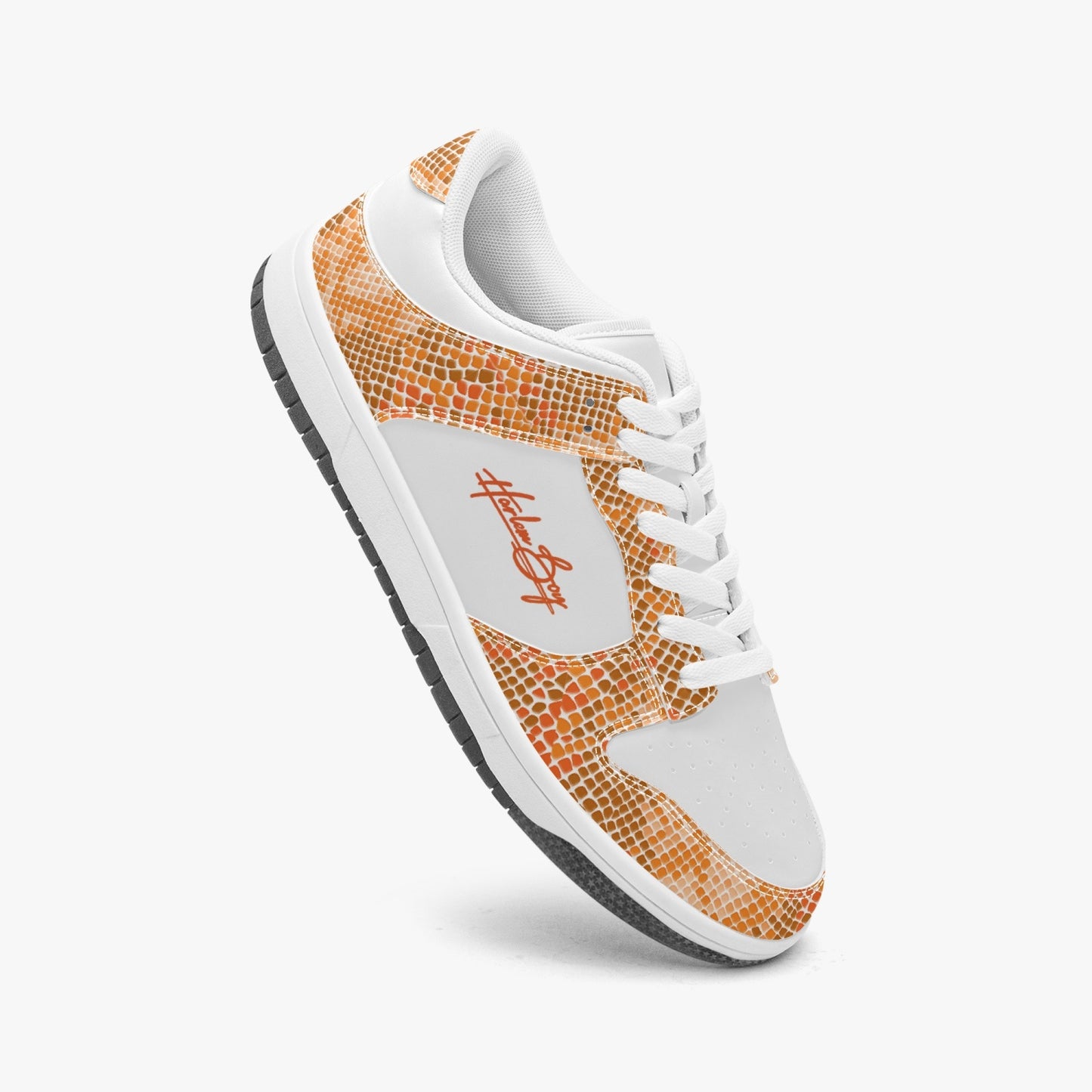 Harlem Boy Collection - Dunks - Low Top Men - Snakeskin Print Mandarin