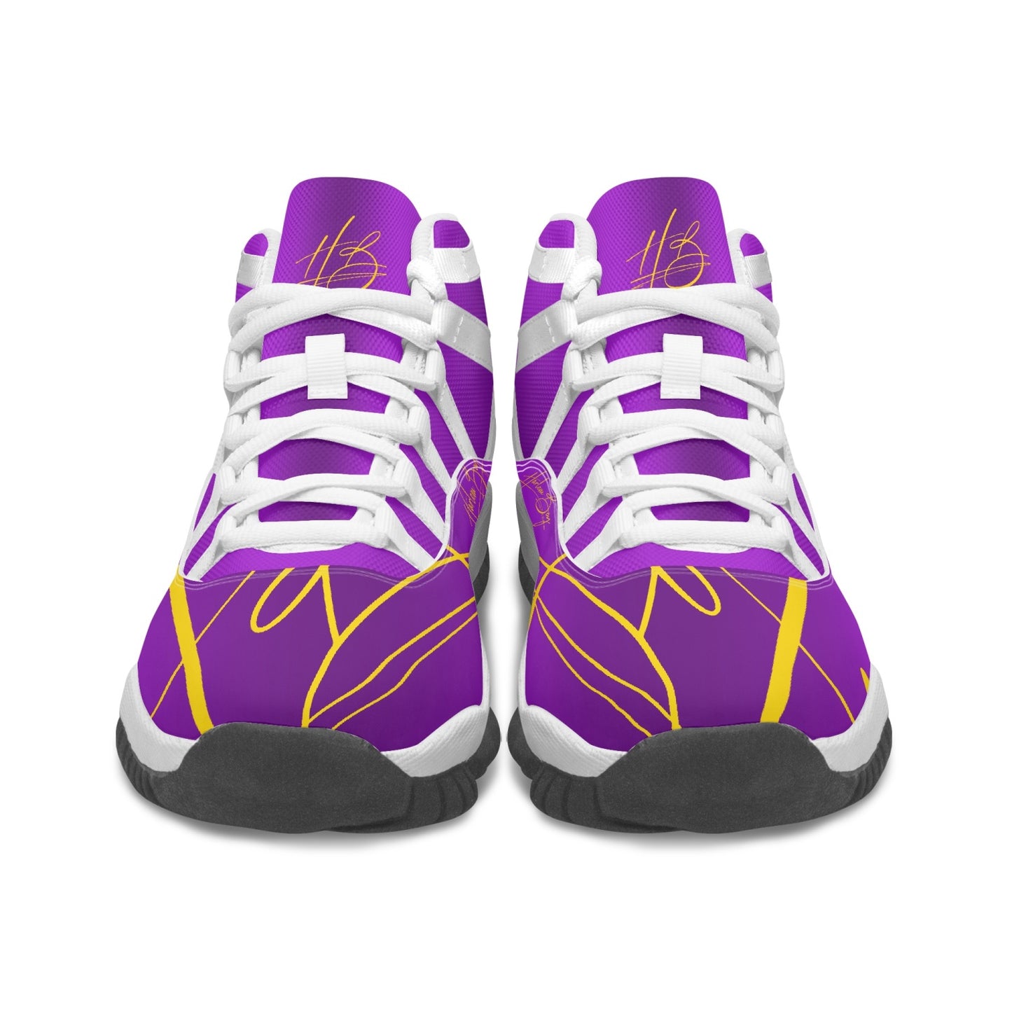 Harlem Boy "Tribe" Basketball - Purple & Gold w/Black or White Trim (Men's)