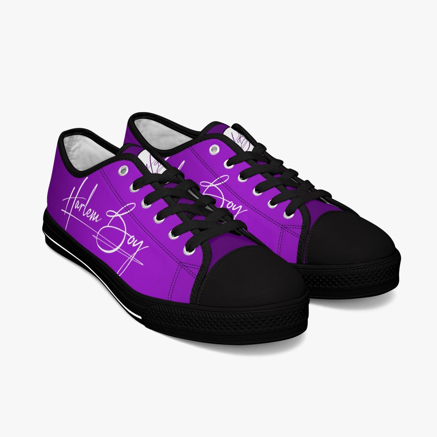 HB Harlem Boy "Lenox Ave" Classic Low Tops - Amethyst - Men (Black or White Sole)