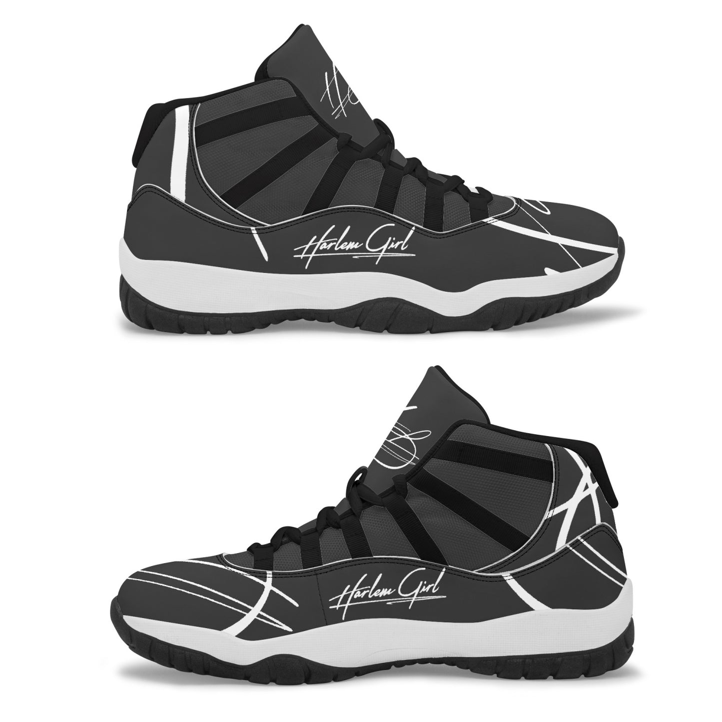Harlem Girl "Tribe" Basketball - Onyx w/Black or White Trim (Women's)