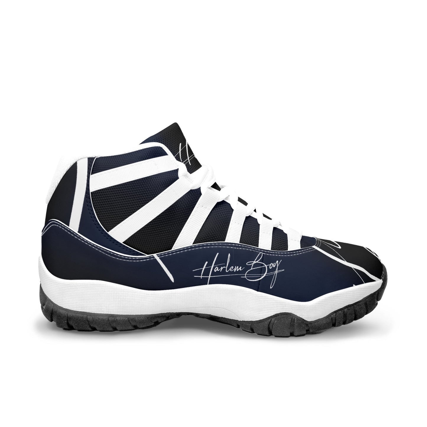 Harlem Boy "Tribe" Basketball - BluBlac Onyx w/Black or White Trim (Men's)