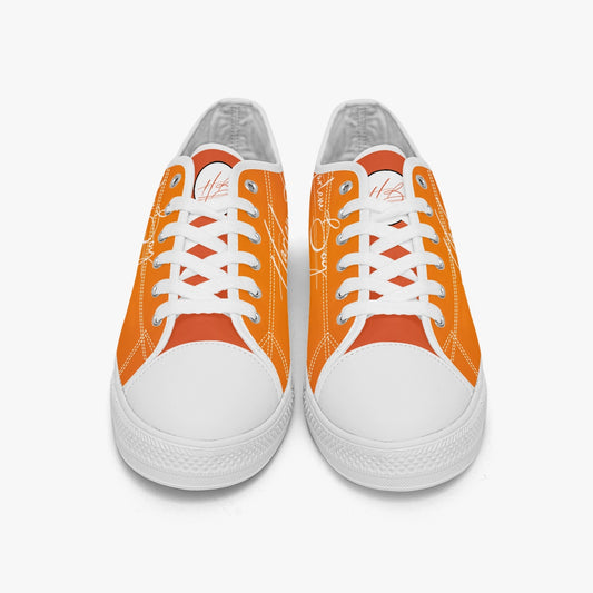 HB Harlem Boy "Lenox Ave" Classic Low Tops - Mandarin - Men (Black or White Sole)