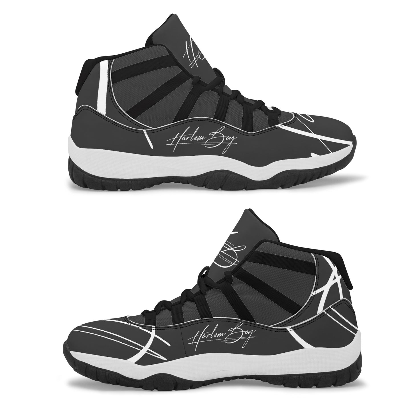 Harlem Boy "Tribe" Basketball - Onyx w/Black or White Trim (Men's)