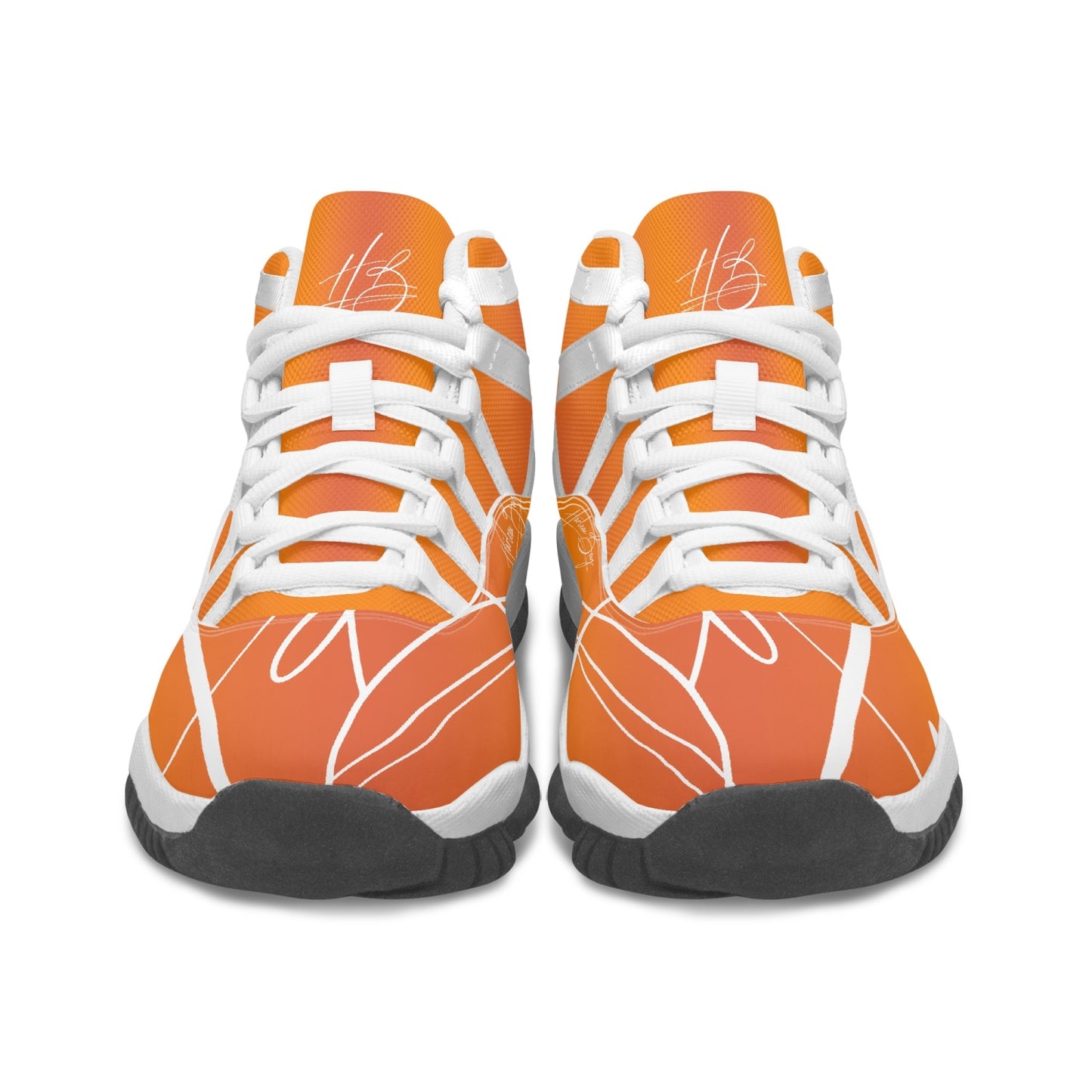 Harlem Boy "Tribe" Basketball - Mandarin w/Black or White Trim (Men's)