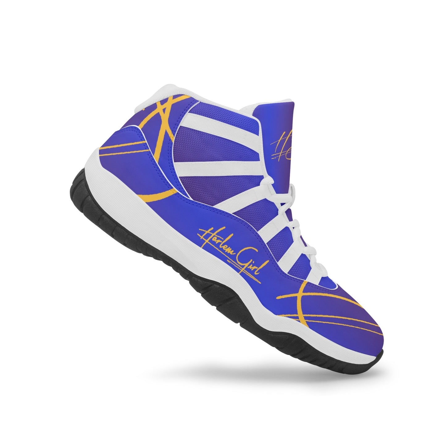 Harlem Girl "Tribe" Basketball - Blue & Gold w/White Trim (Women's)