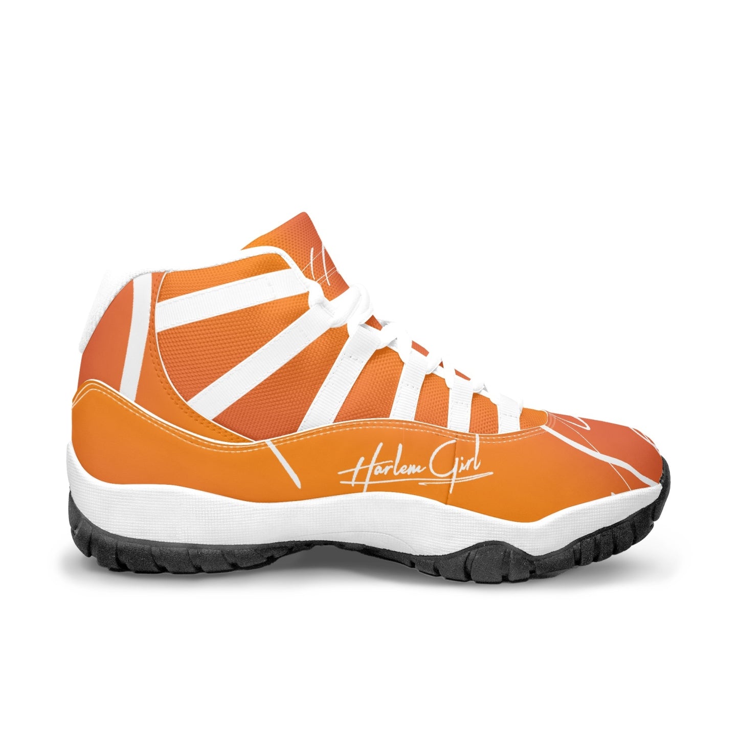 Harlem Girl "Tribe" Basketball - Mandarin w/Black or White Trim (Women's)