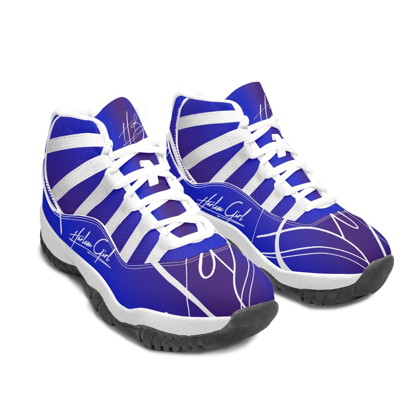 Harlem Girl "Tribe" Basketball - Sapphire w/Black or White Trim (Women's)