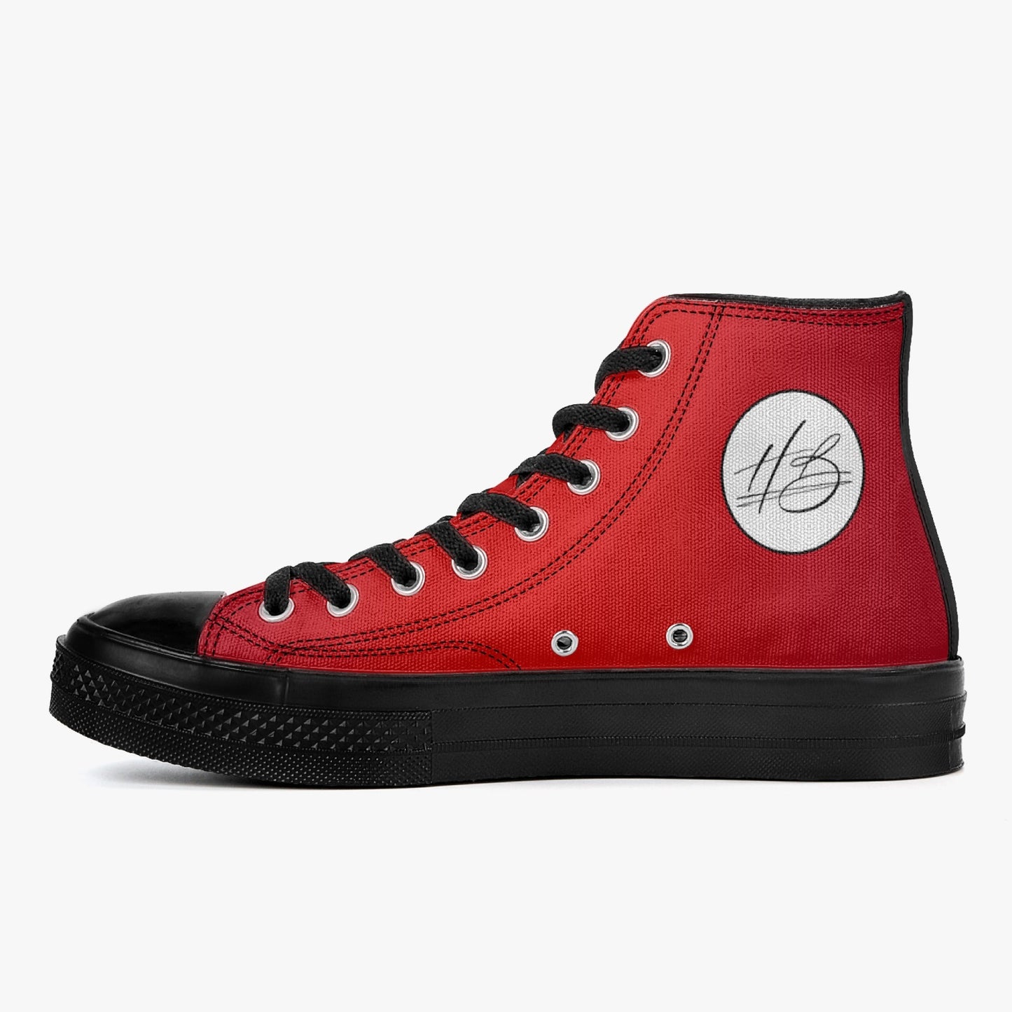 Harlem Boy "Coolee High" Tops Men - Ruby - Black Sole
