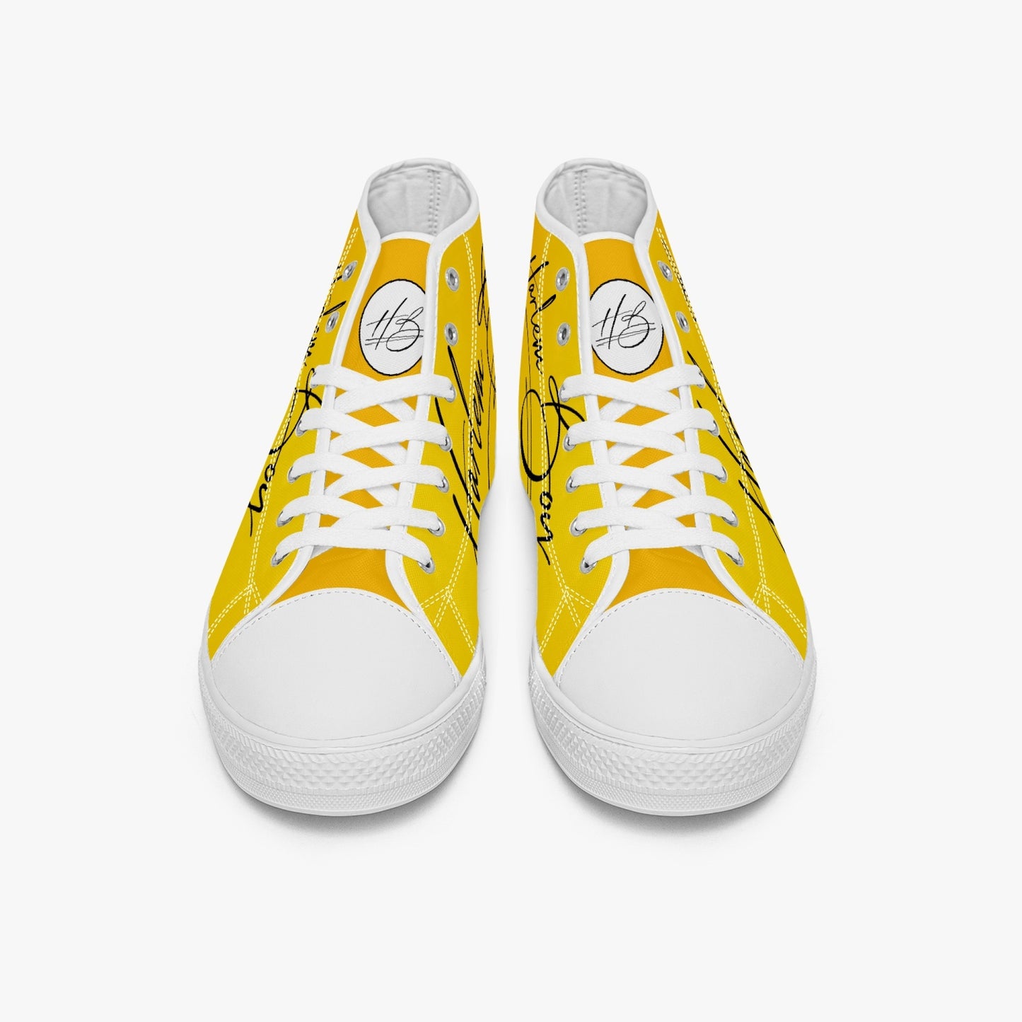 HB Harlem Boy "Lenox Ave" Classic High Top - Gold - Men (Black or White Soles)