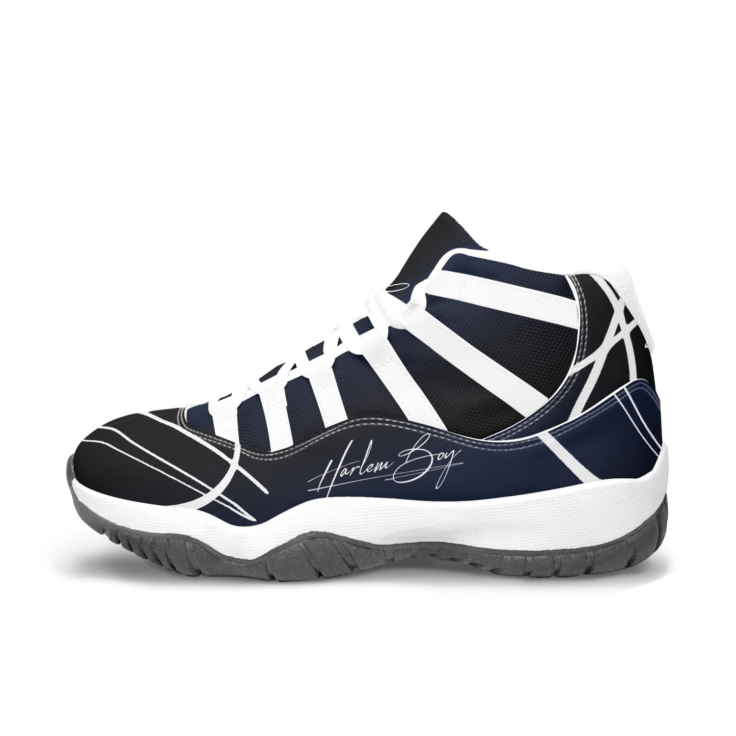 Harlem Boy "Tribe" Basketball - BluBlac Onyx w/Black or White Trim (Men's)