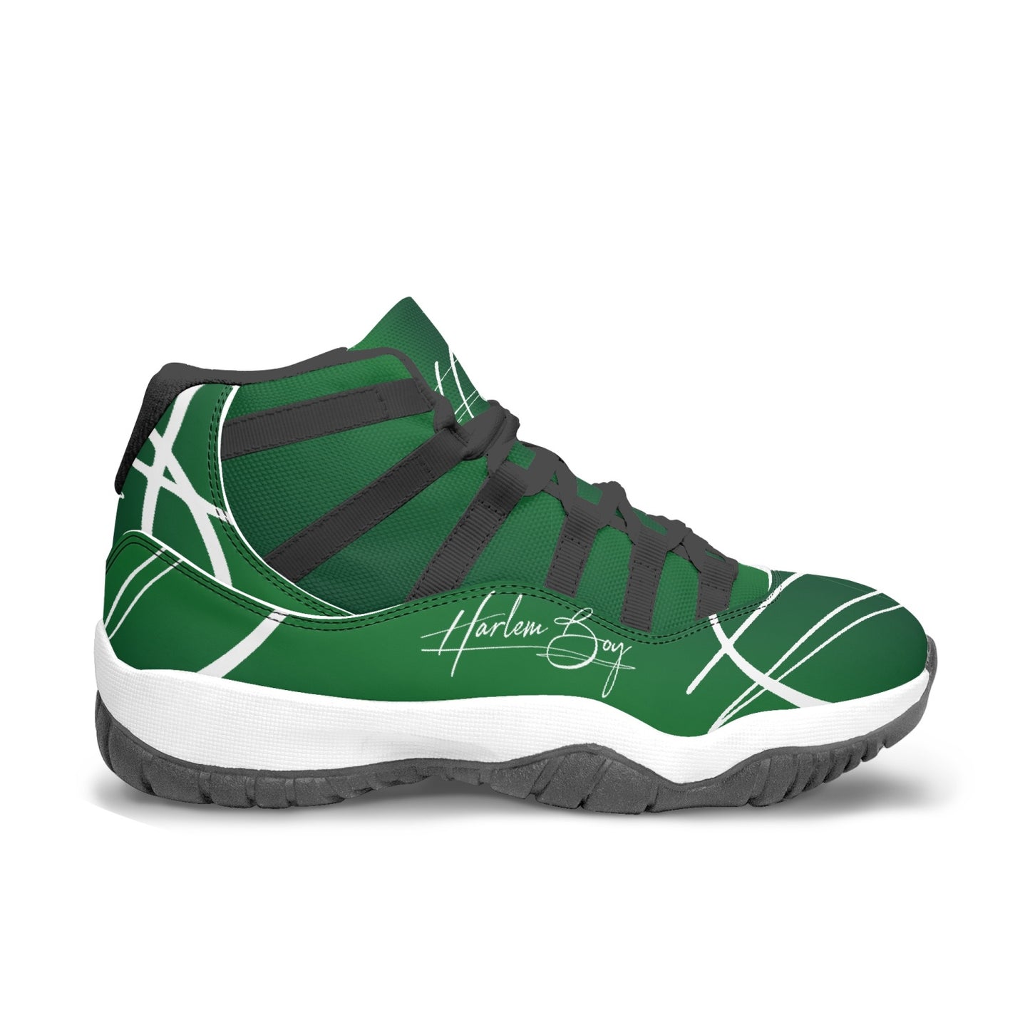 Harlem Boy "Tribe" Basketball - Emerald w/Black or White Trim (Men's)