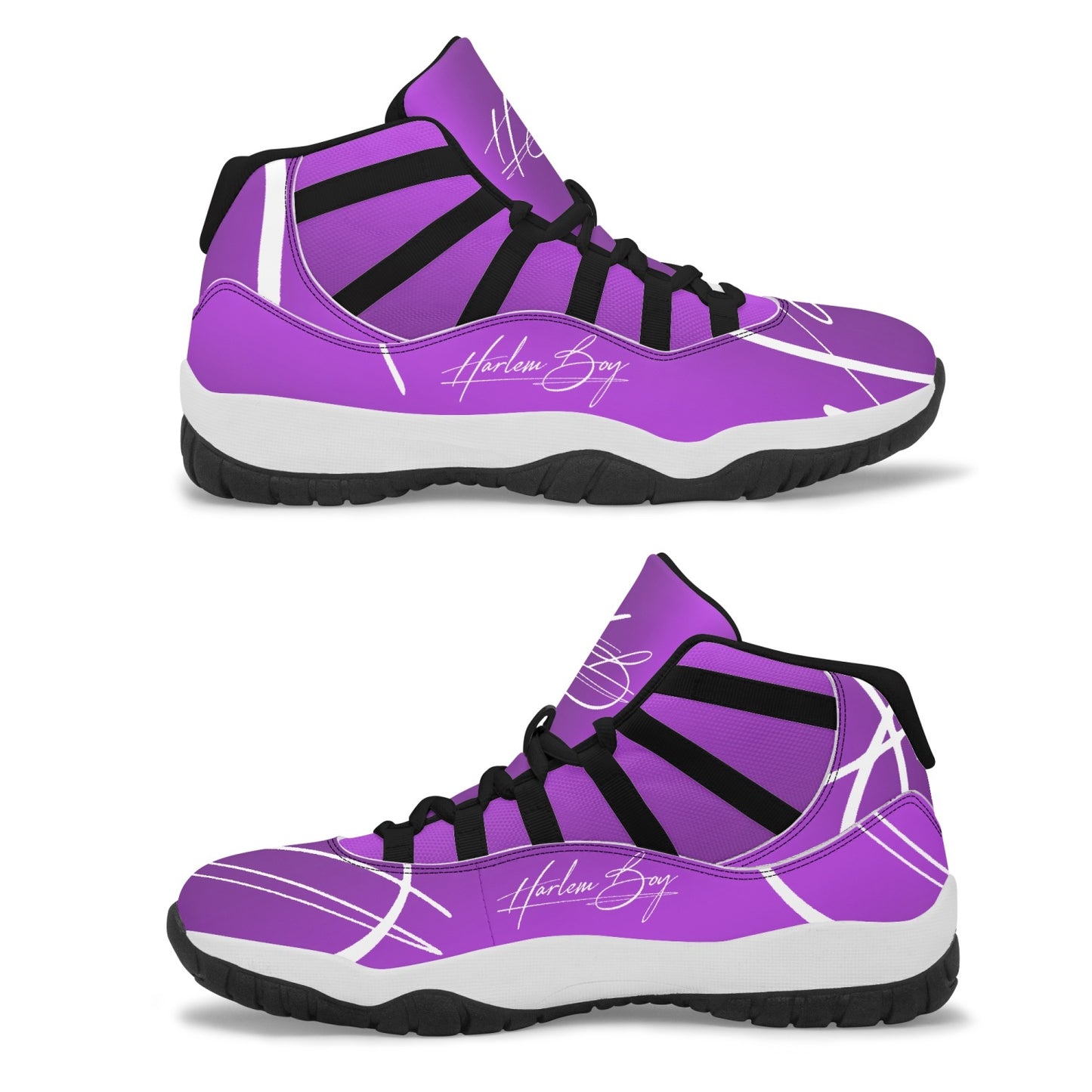 Harlem Boy "Tribe" Basketball - Amethyst w/Black or White Trim (Men's)
