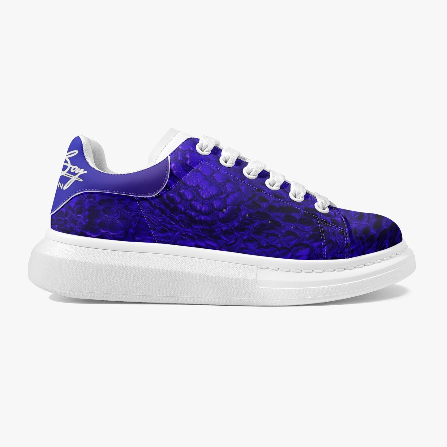 Harlem Boy Sankofa - Crocodile Print - Sapphire - Mens