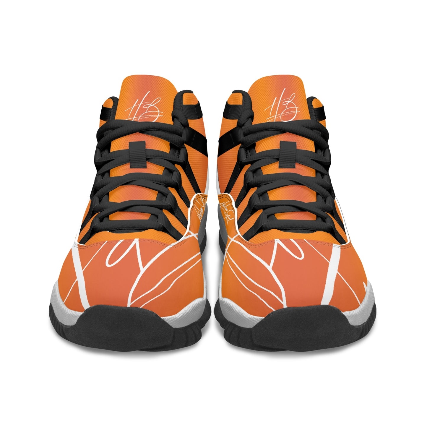 Harlem Girl "Tribe" Basketball - Mandarin w/Black or White Trim (Women's)