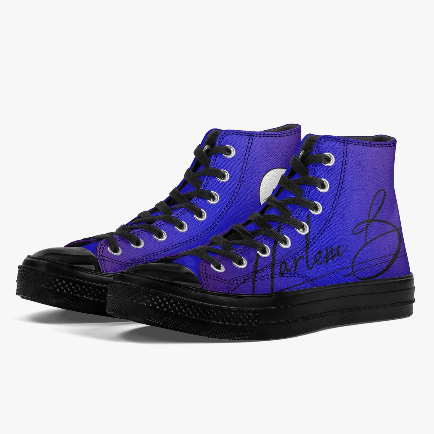 Harlem Boy "Coolee High" Tops Men - Sapphire - Black Sole
