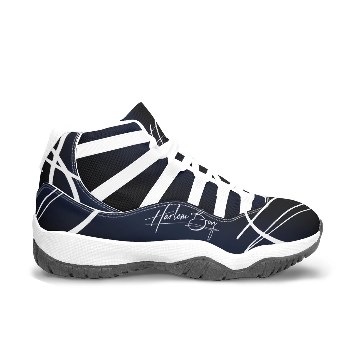 Harlem Boy "Tribe" Basketball - BluBlac Onyx w/Black or White Trim (Men's)