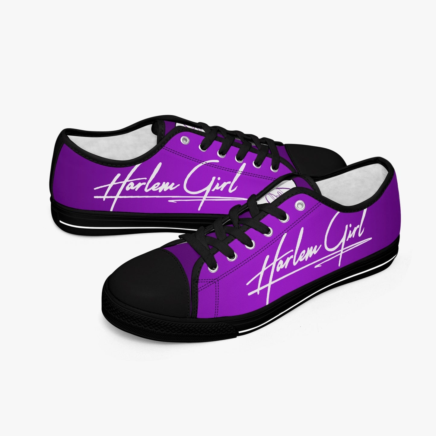 HB Harlem Girl "Lenox Ave" Classic Low Tops - Amethyst - Women (Black or White Sole)