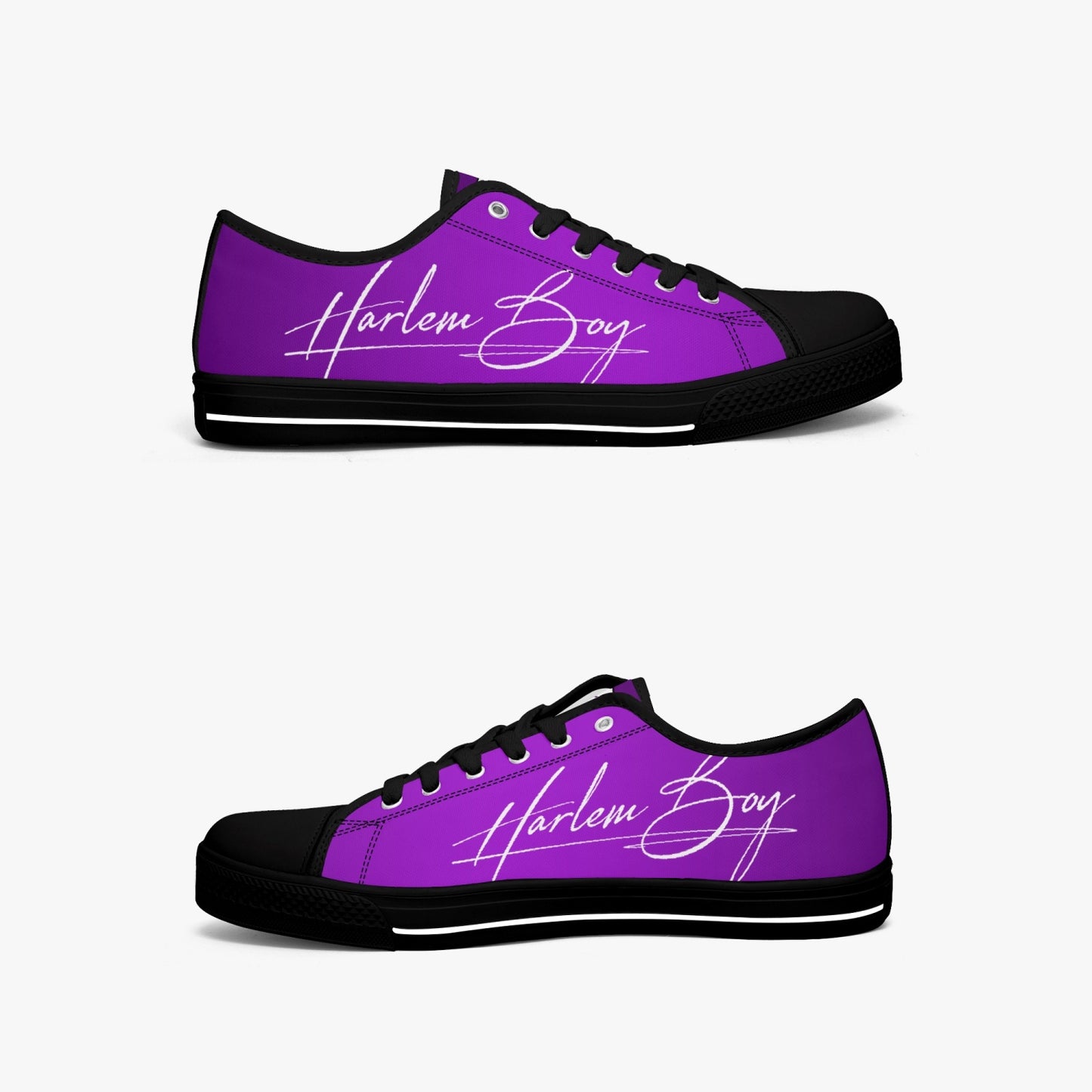 HB Harlem Boy "Lenox Ave" Classic Low Tops - Amethyst - Men (Black or White Sole)