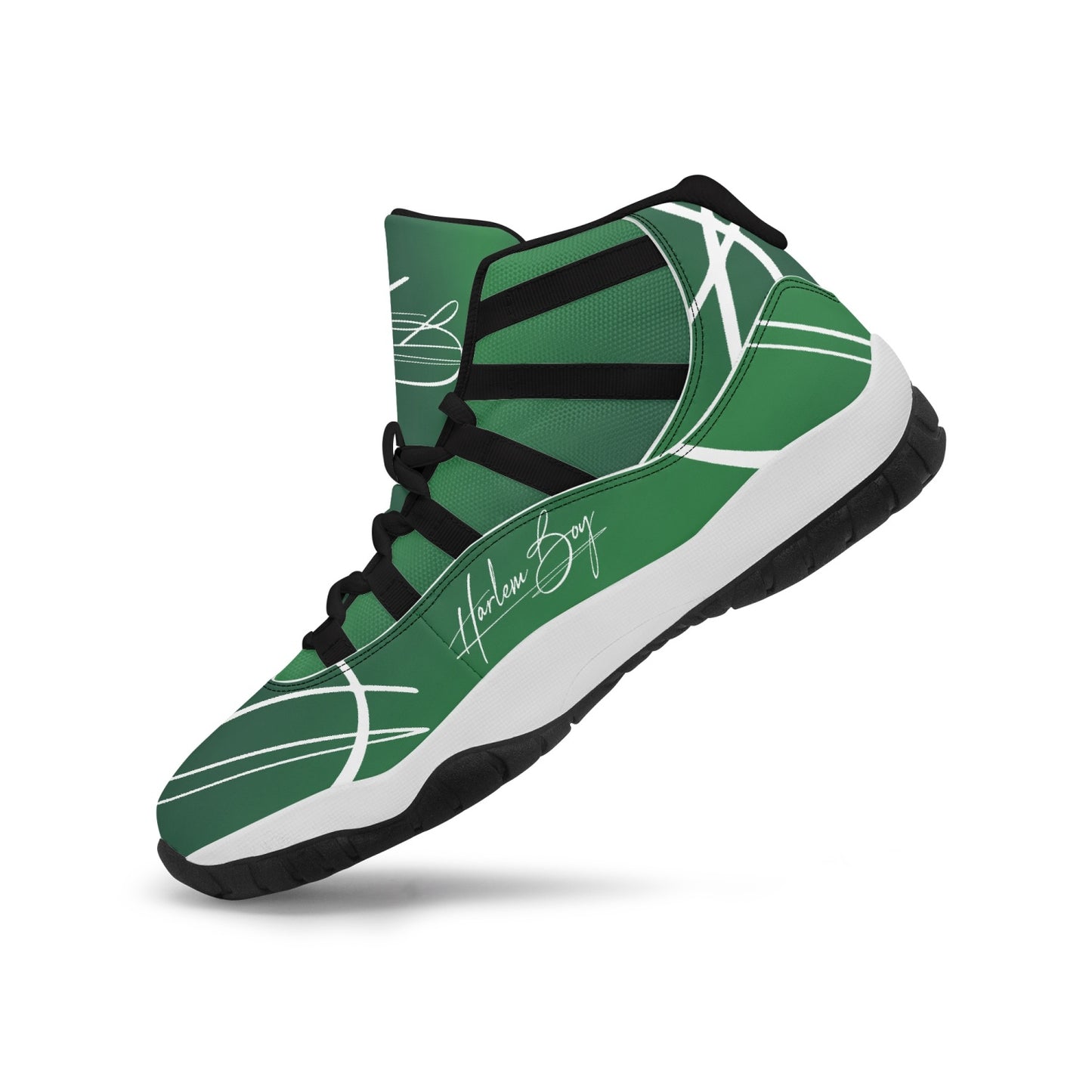 Harlem Boy "Tribe" Basketball - Emerald w/Black or White Trim (Men's)
