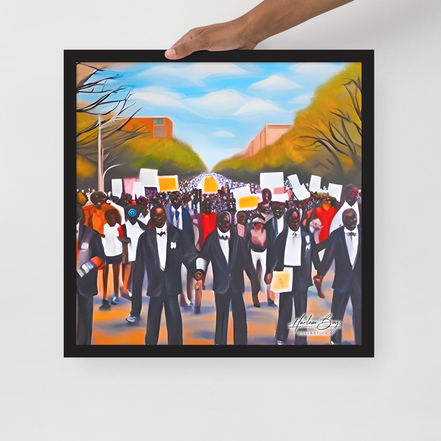 HBC - Marchin Tha Streetz - Framed Poster 18 x 18