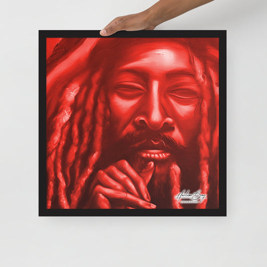 HBC - Red Dred - Framed Poster 18 x 18