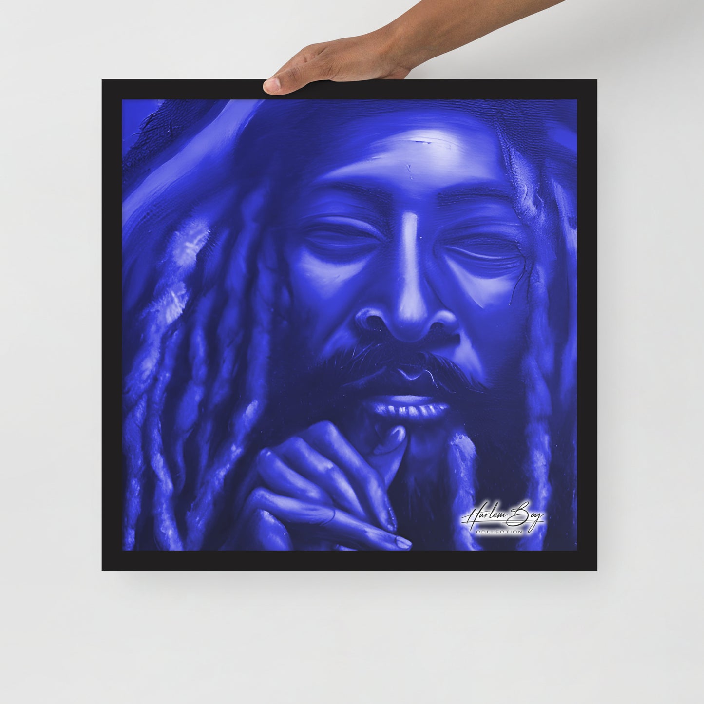 HBC - Blue Dred - Framed Poster 18 x 18