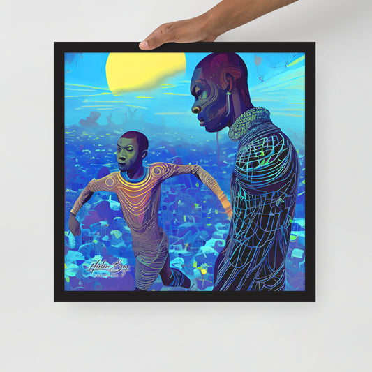 HBC - When I Was A Child - Framed Poster 18 x 18