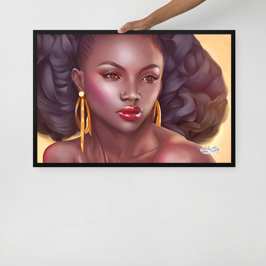 HBC - Regal Gaze - Framed Poster 24 x 36