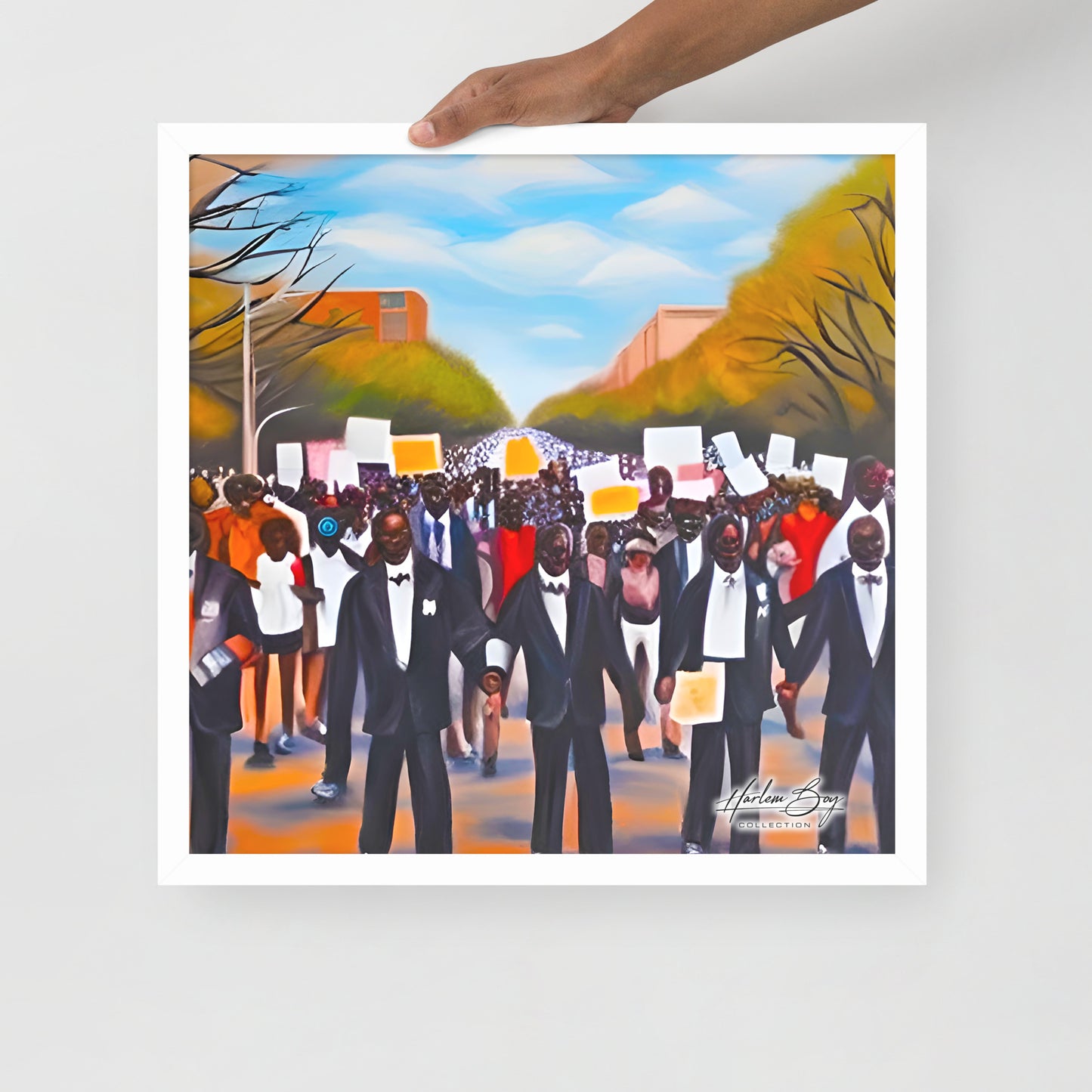 HBC - Marchin Tha Streetz - Framed Poster 18 x 18