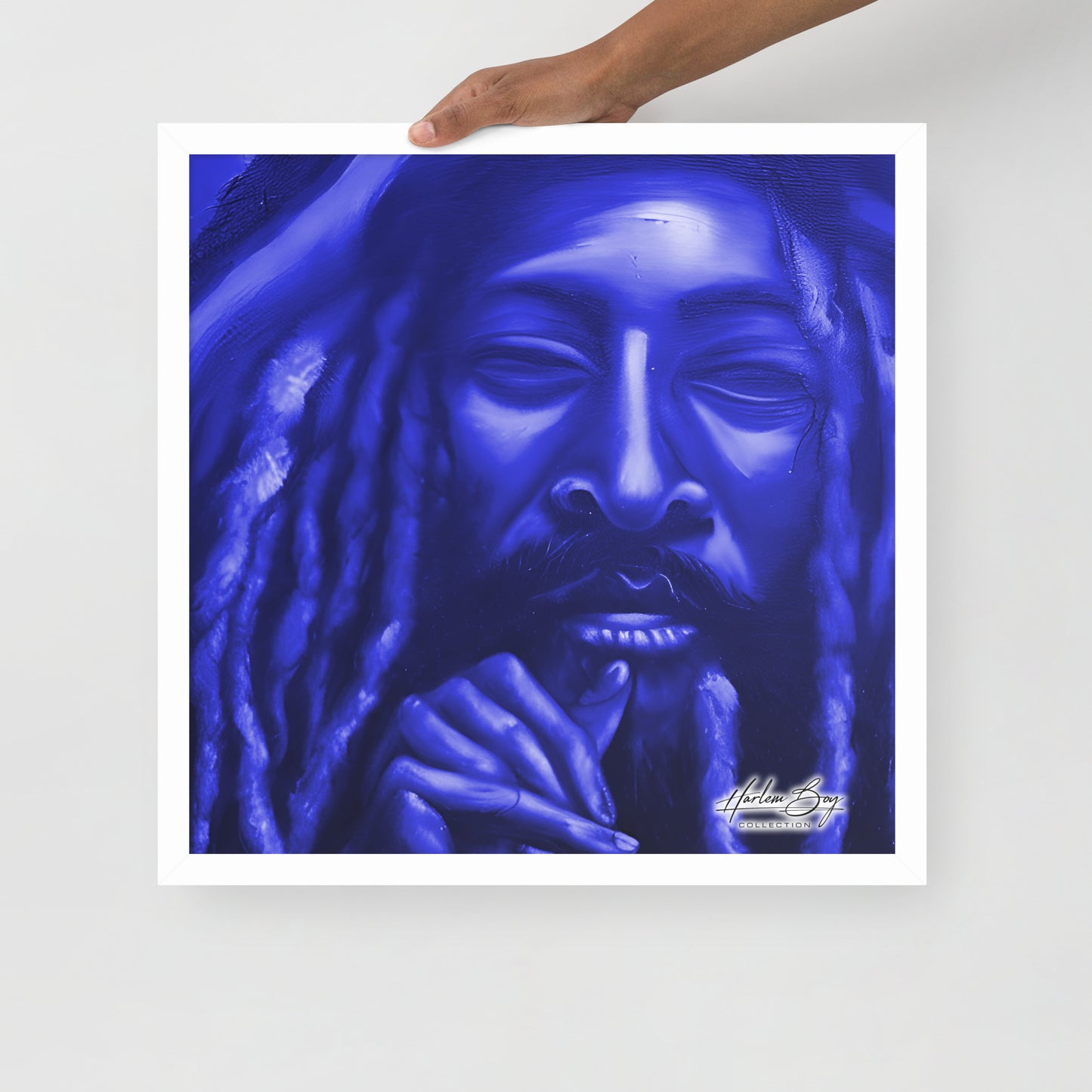 HBC - Blue Dred - Framed Poster 18 x 18